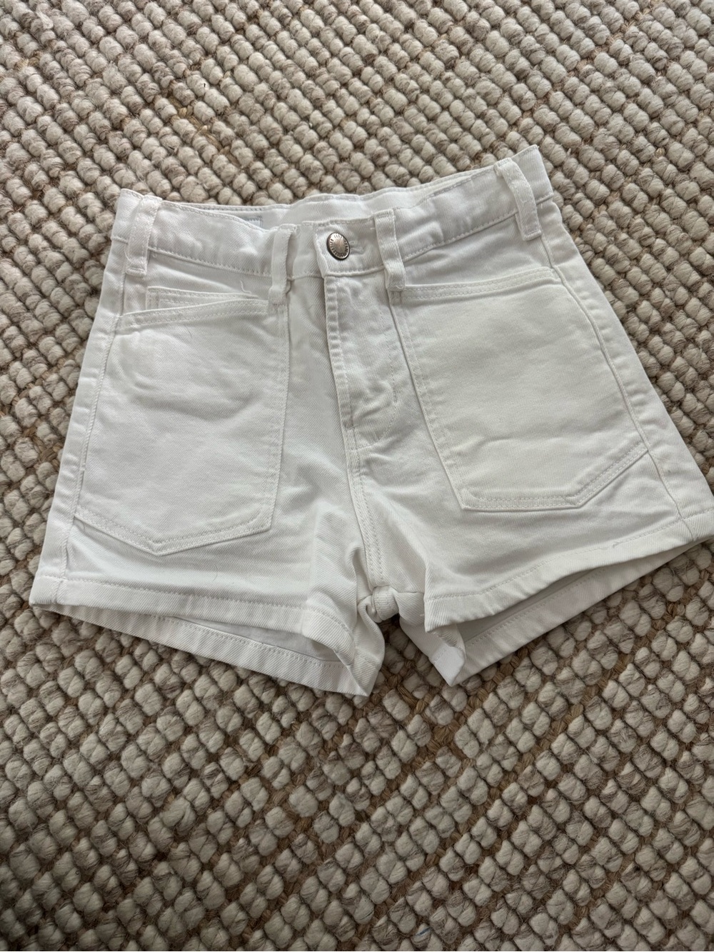 Zara Girls White Denim Shorts Size 9